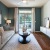 a living room with a couch and a coffee table