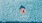 a person floating in water